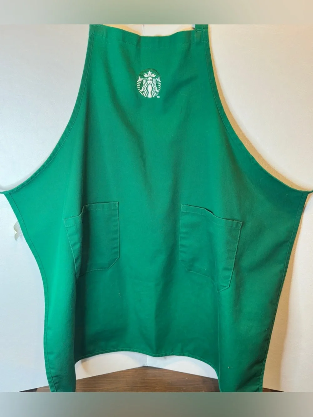 Starbucks  Green Barista Apron Employee Uniform With Logo 2 Pockets